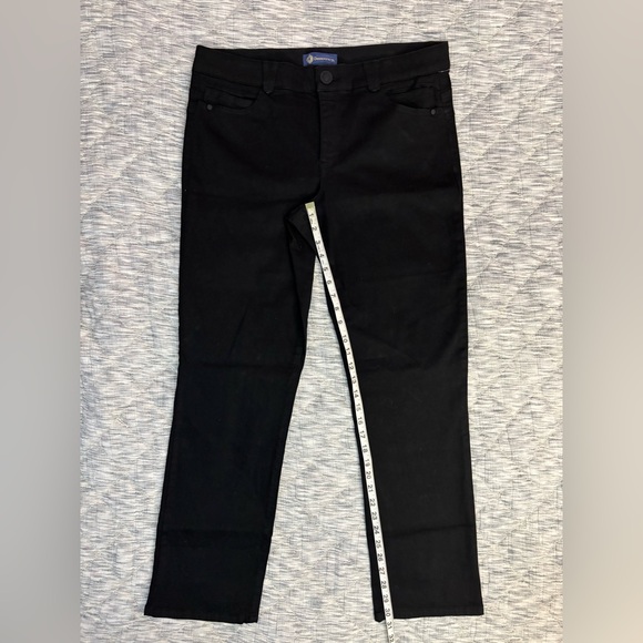 Democracy Womens Black Absolution Straight Leg Stretch Denim Waistband Sz 16 - - Picture 7 of 10